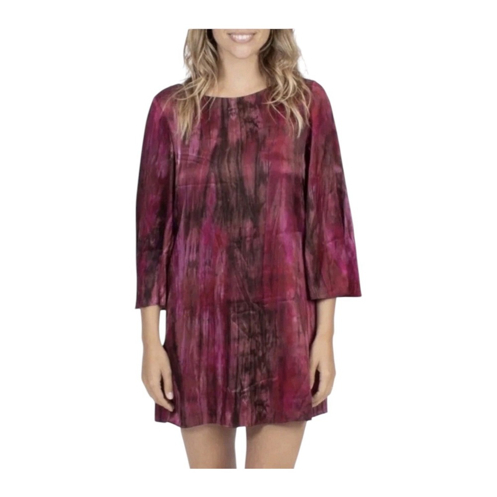 Alice + Olivia Silk Dress Women's Small Long sleeves Mini Lined Cocktail Formal